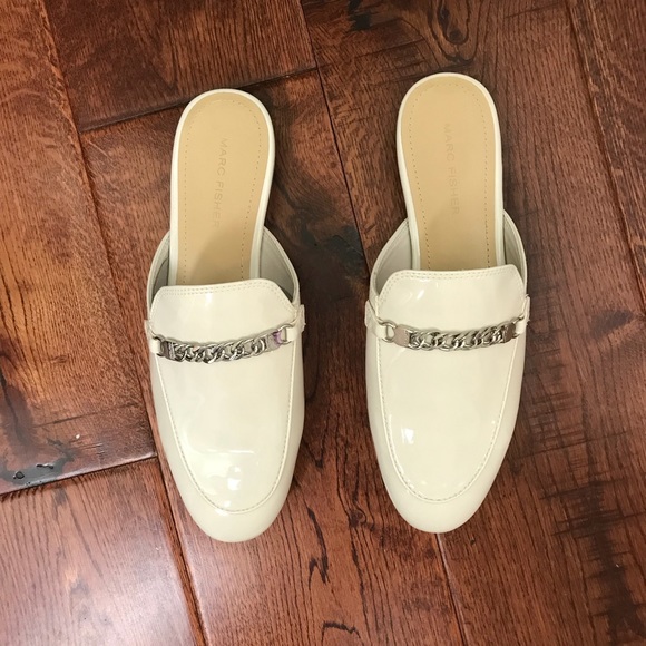 Marc Fisher White Mules - Picture 2 of 6